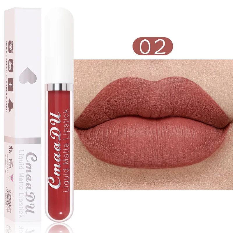 Gloss Labial Matte Sexy de Longa Duração - Velvet Red