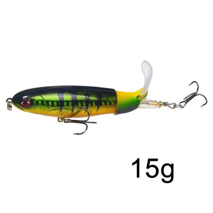 Isca Artificial Whopper Popper 10cm/14cm com Cauda Rotativa Soft - 1 Peça
