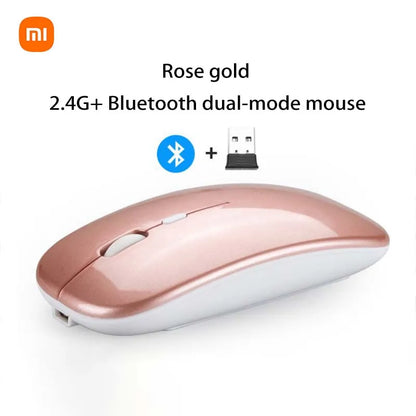Mouse Bluetooth Xiaomi 2.4GHz - Sem Fio, Recarregável e Silencioso com Ajuste de DPI