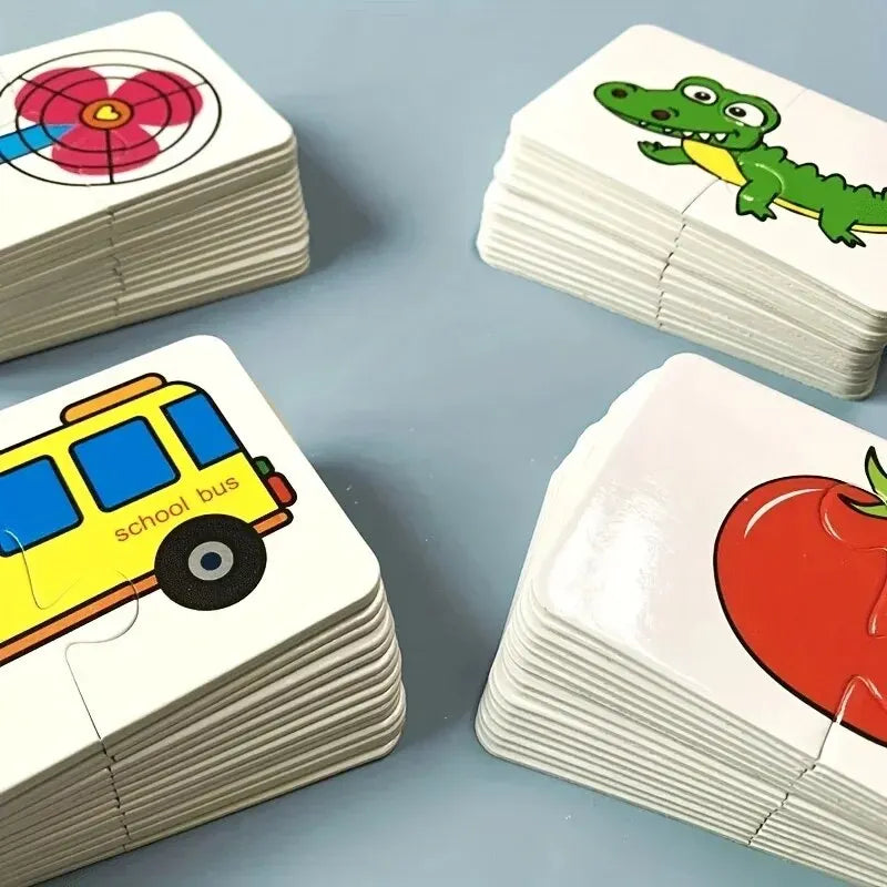 Quebra-Cabeça Educativo de Cartas - 32 Peças