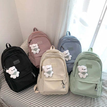 Nova Mochila Feminina de Moda com Alta Capacidade e Impermeável - Mochila Escolar para Meninas, Moderna, para Laptop, Bolsa de Viagem para Garotas, Mochila de Livro Fofa