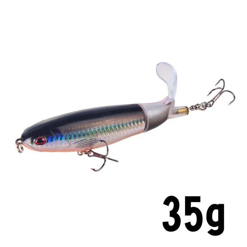 Isca Artificial Whopper Popper 10cm/14cm com Cauda Rotativa Soft - 1 Peça