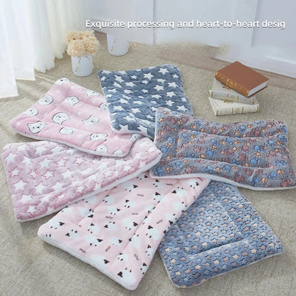 Almofada de Dormir para Pet em Flanela, Cama para Cachorro e Gato, Sofá para Cachorro, Colchão Fofo, Cobertor para Pet, Acessórios para Animais de Estimação
