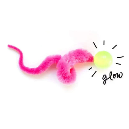 Brinquedo Interativo para Gato - Bola Colorida Saltitante de Tecido com Tema de Lagarta