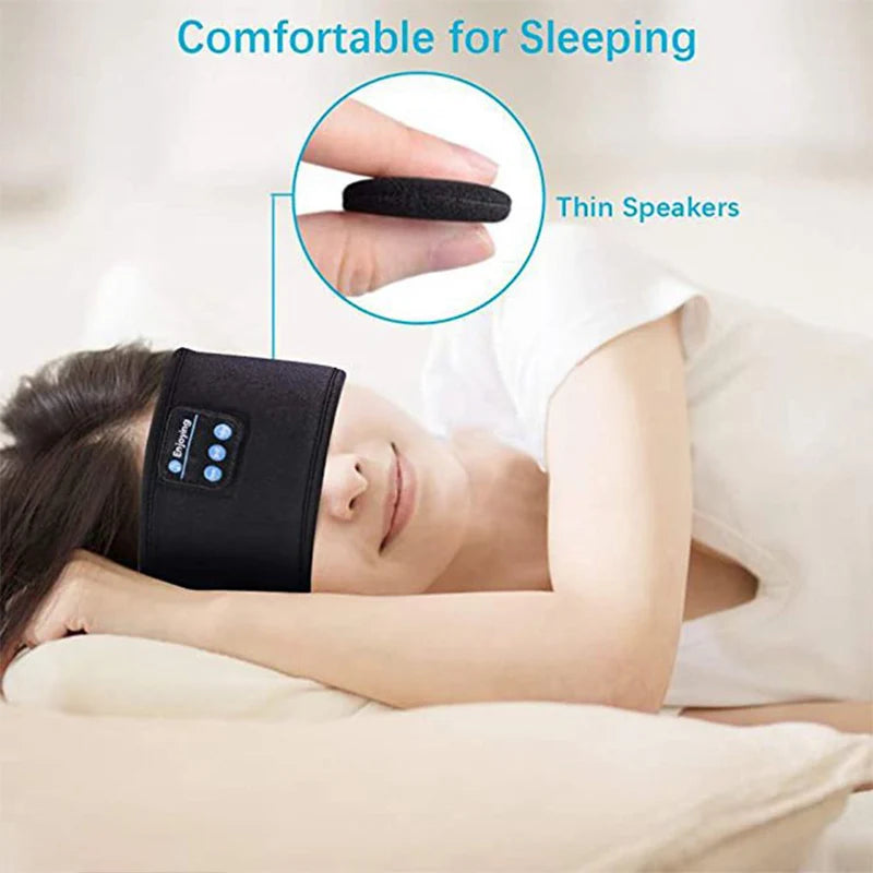 Fone Bluetooth Esportivo com Faixa para Cabeça - Máscara de Olhos com Fones de Ouvido Bluetooth Sem Fio