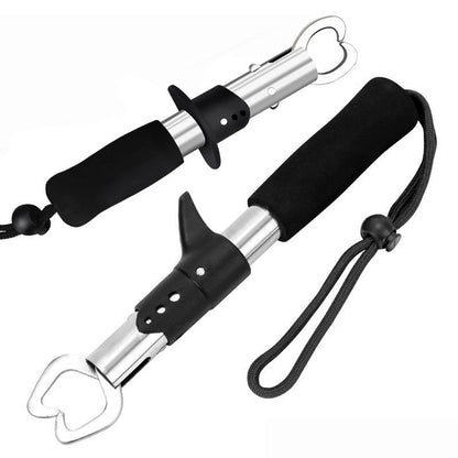 Alicate de Pesca de Aço Inoxidável 21/17cm - Conjunto de Controlador de Peixe Multifuncional para Spinning/Casting com Pegador de Lábios de Peixe
