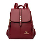 Mochila de Couro Luxuosa para Mulheres - Mochila Casual, Vintage e Elegante para Meninas e Adolescentes