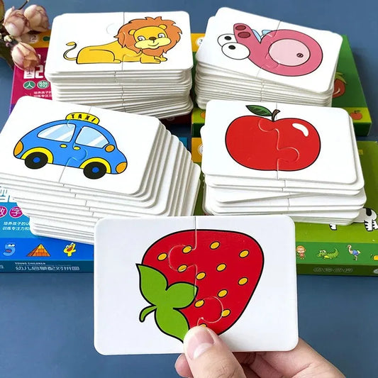 Quebra-Cabeça Educativo de Cartas - 32 Peças