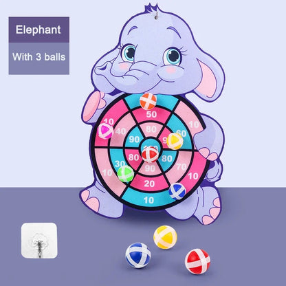 Jogo Educativo de Dardo para Bebês, Brinquedo de Bola Adesiva, Dardo Indoor, Jogos Montessori para Crianças de 3 a 7 Anos**