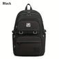 Mochila de Grande Capacidade para Estudantes - Mochila Casual Impermeável de Nylon, Bolsa de Ombro Dupla para Viagem e Faculdade