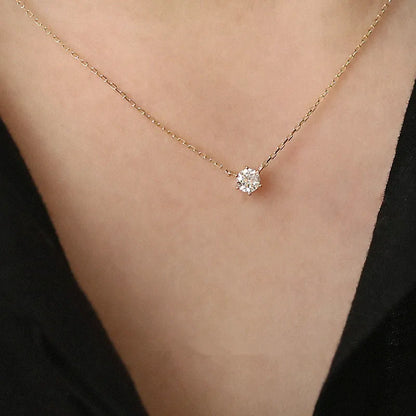 Colar de Prata 925 com Banho de Ouro 14k e Zircônia Brilhante - Joia Versátil para Mulheres