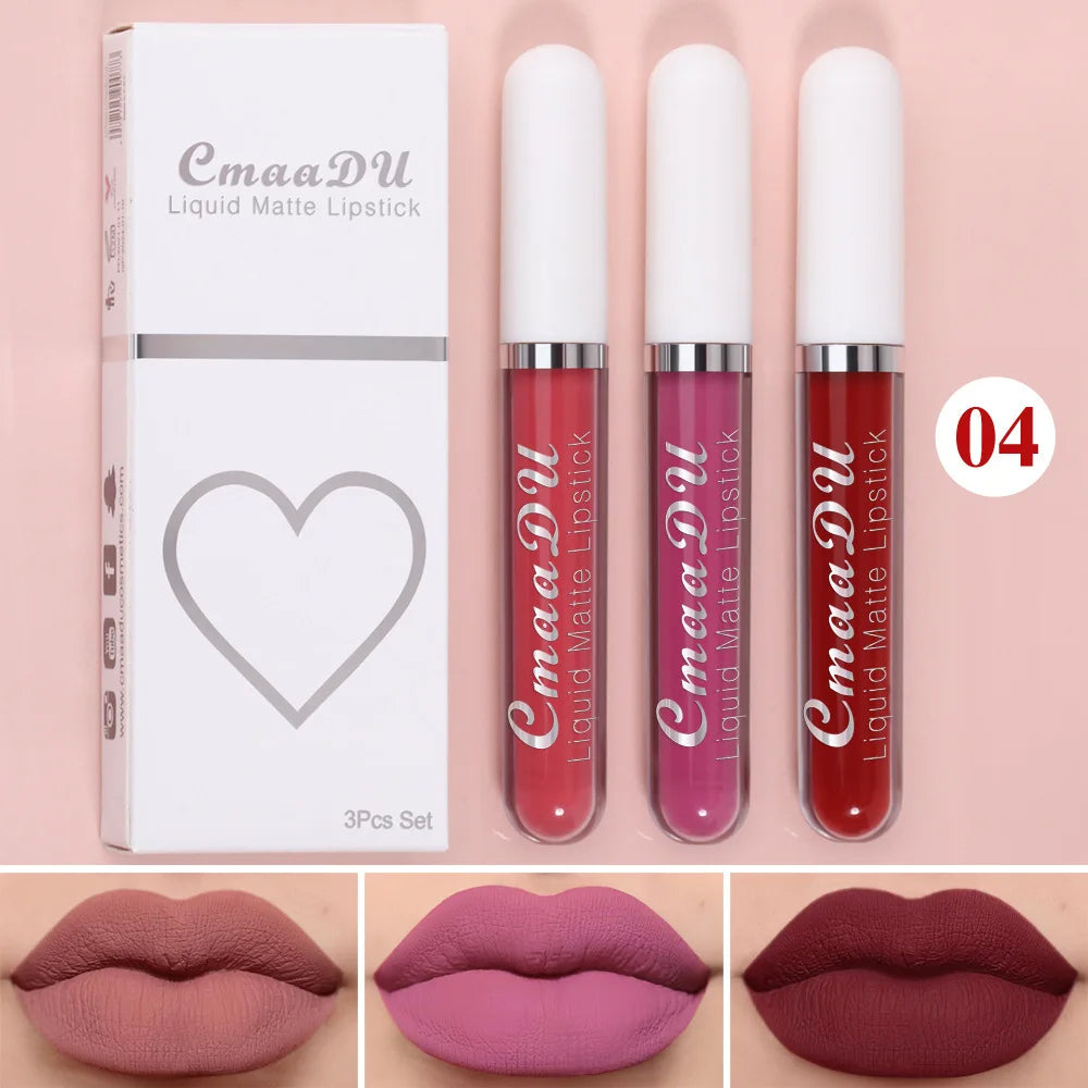 Gloss Labial Matte Sexy de Longa Duração - Velvet Red