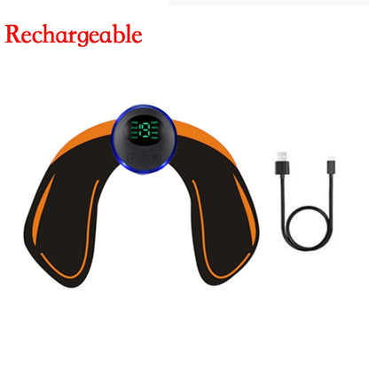 Estimulador Muscular Inteligente USB Recarregável EMS Elétrico Adesivo Abdominal Treinamento Braço Pescoço Massageador Corporal Fitness Emagrecedor
