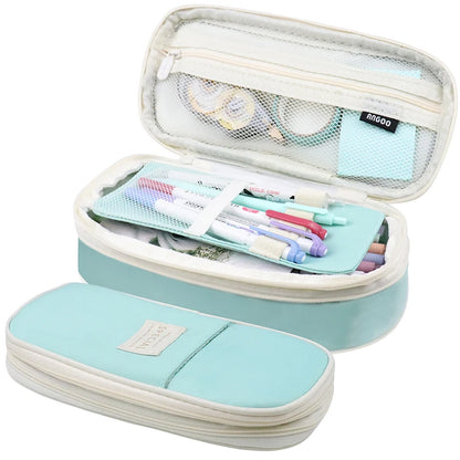 Estojo Kawaii para Lápis - Estojo de Grande Capacidade, Bolsa Organizadora para Meninas, Estudantes e Escritório