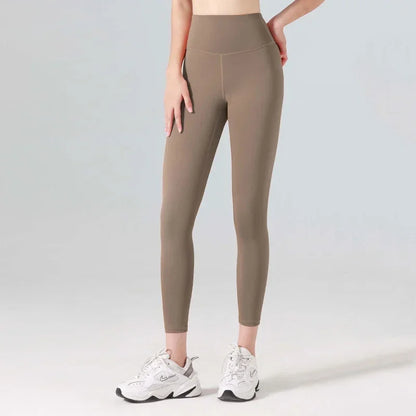 Calças de Yoga Plus Size Sem Costura Cintura Alta Leggings de Ginástica Esportivas Femininas Fitness Legging Controle de Barriga Para Corrida Calças Justas Sexy