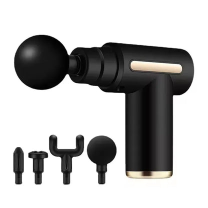 Massageador Elétrico de Vibração Fascia Gun - Relaxamento Muscular Profissional para Pescoço e Corpo
