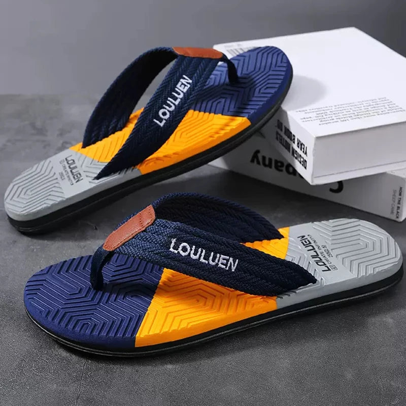 Chinelos de Verão para Homens - Flip Flops de Alta Qualidade, Respirável, Casuais, para Praia e Atividades ao Ar Livre