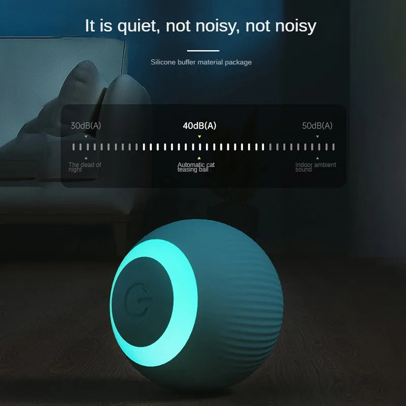 Brinquedo Interativo para Gatos - Bola Elétrica Automática com Movimento e Recarga