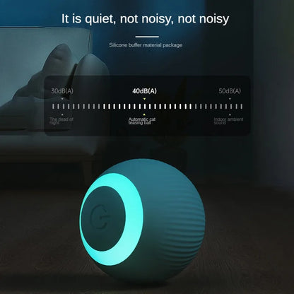 Brinquedo Interativo para Gatos - Bola Elétrica Automática com Movimento e Recarga
