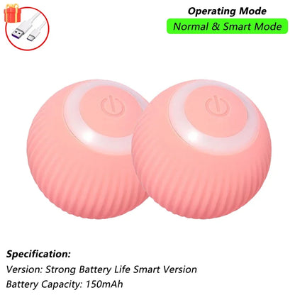 Brinquedo Interativo para Gatos - Bola Automática com Cauda, Recarga USB, Brinquedo Inteligente para Estímulo e Diversão do Pet