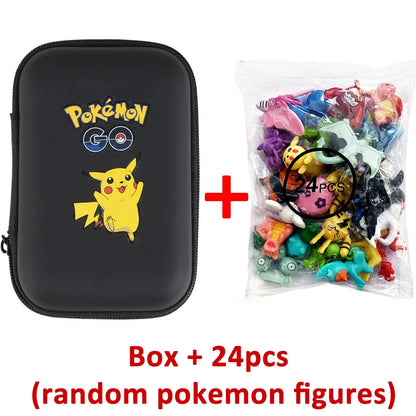 Conjunto de 24 Figuras de Ação Pokémon - 2-3 cm (Não Repetitivas) - Modelos de Brinquedos Miniaturas Anime Pikachu - Presentes de Aniversário para Crianças