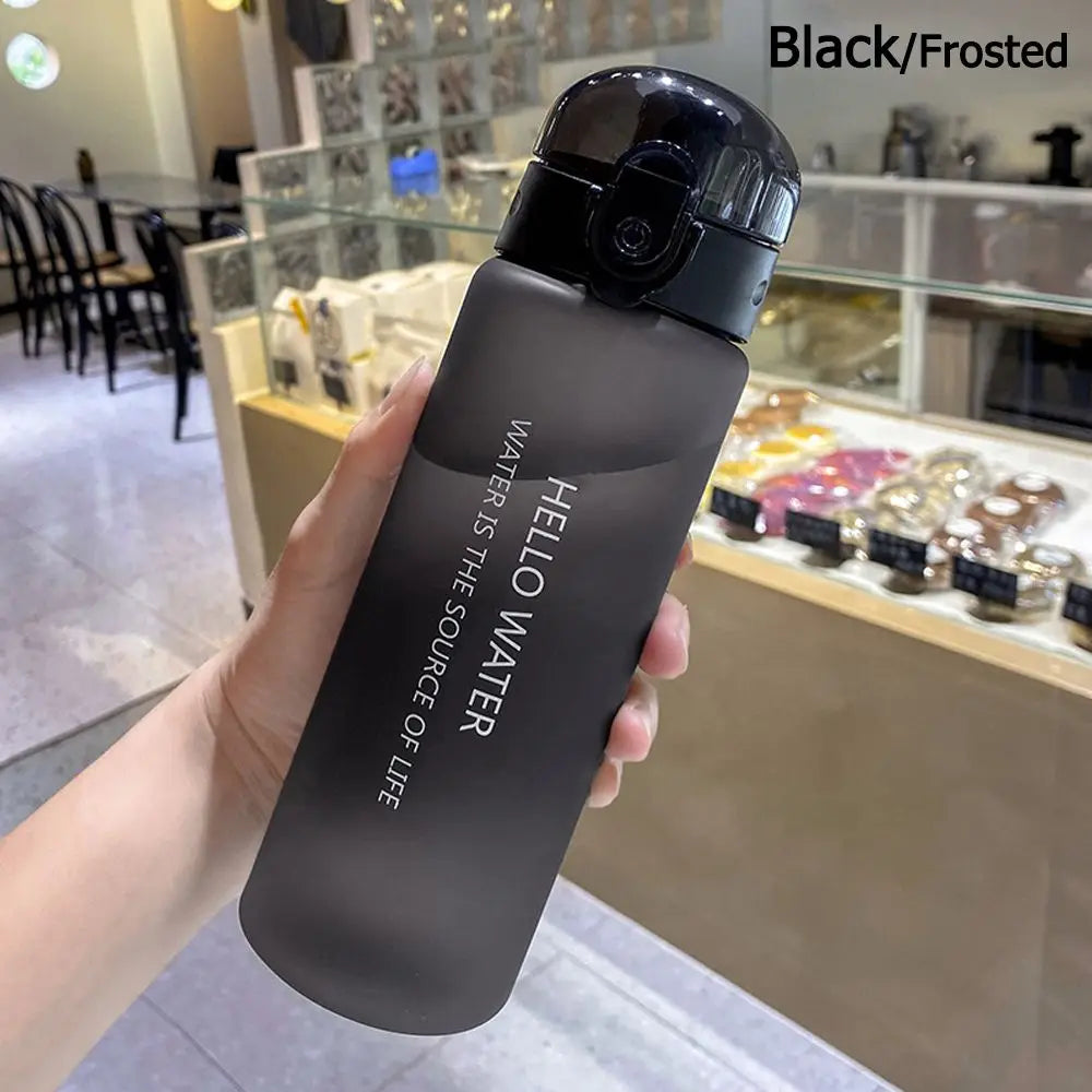 Garrafa de Água Esportiva Transparente 780ml - Porta-Garrafa de Viagem e Academia
