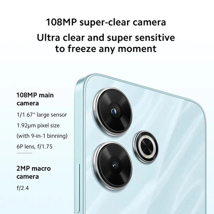 Xiaomi Redmi 13 smart phones MediaTek Helio G91-Ultra 108MP 5030mAh camera 33W fast charging 90Hz screen Global version