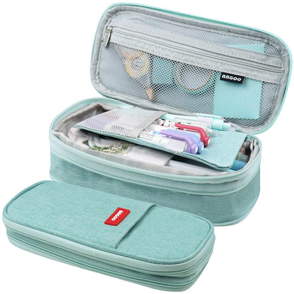 Estojo Kawaii para Lápis - Estojo de Grande Capacidade, Bolsa Organizadora para Meninas, Estudantes e Escritório