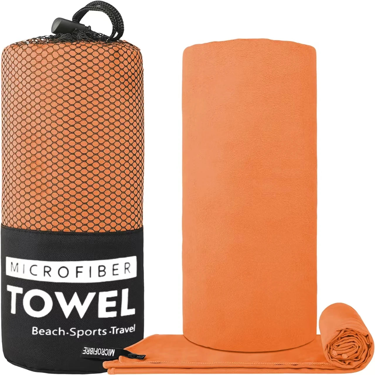 Toalha de Viagem Microfibra, Secagem Rápida, Compacta e Super Absorvente - Ideal para Praia, Academia, Piscina, Banho e Yoga