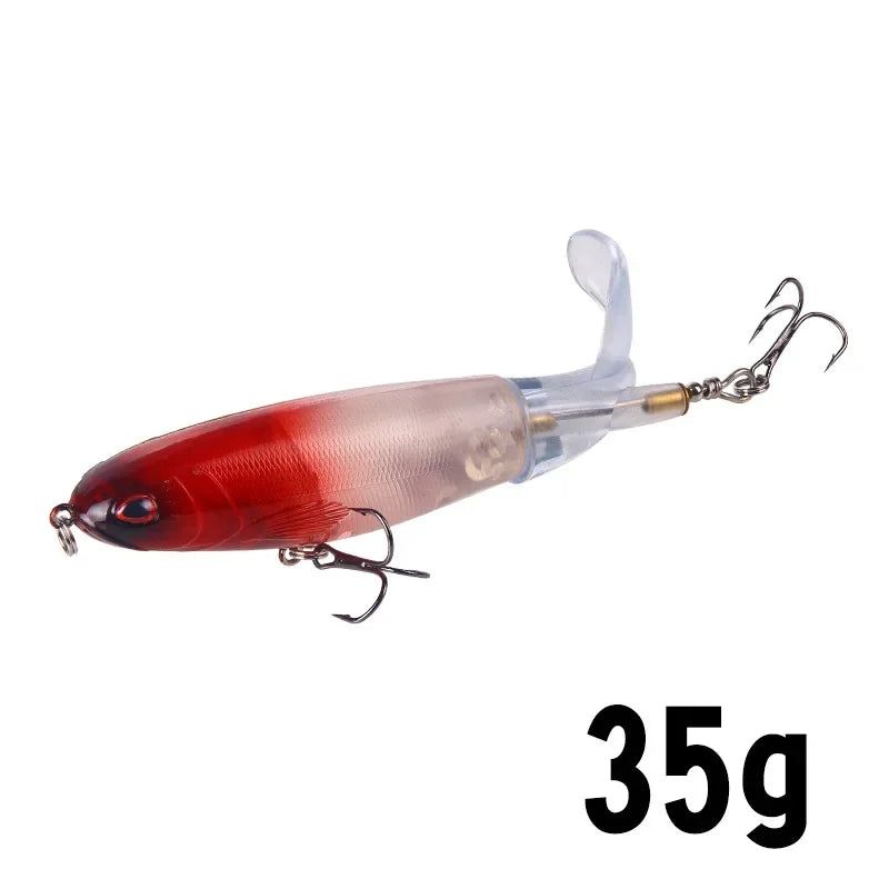 Isca Artificial Whopper Popper 10cm/14cm com Cauda Rotativa Soft - 1 Peça