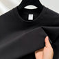 Camiseta Masculina de Manga Curta, Estilo Fashion, Gola Redonda, 100% Algodão Puro, Verão, Alta Qualidade, Respirável, Top de Manga Curta