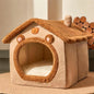 Casa de Pet Dobrável, Removível e Lavável, Casa para Gato e Caverna para Filhote, Sofá para Cães, Cama para Pet, Ideal para Cães Extra Pequenos e Gatos Pequenos e Médios