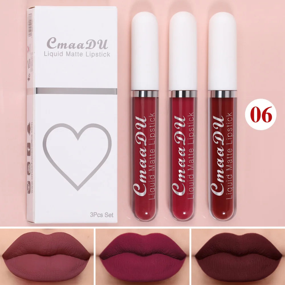 Gloss Labial Matte Sexy de Longa Duração - Velvet Red