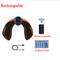 Estimulador Muscular Inteligente USB Recarregável EMS Elétrico Adesivo Abdominal Treinamento Braço Pescoço Massageador Corporal Fitness Emagrecedor
