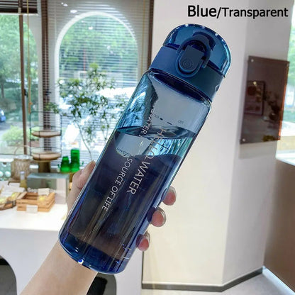 Garrafa de Água Esportiva Transparente 780ml - Porta-Garrafa de Viagem e Academia