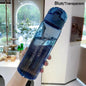 Garrafa de Água Esportiva Transparente 780ml - Porta-Garrafa de Viagem e Academia