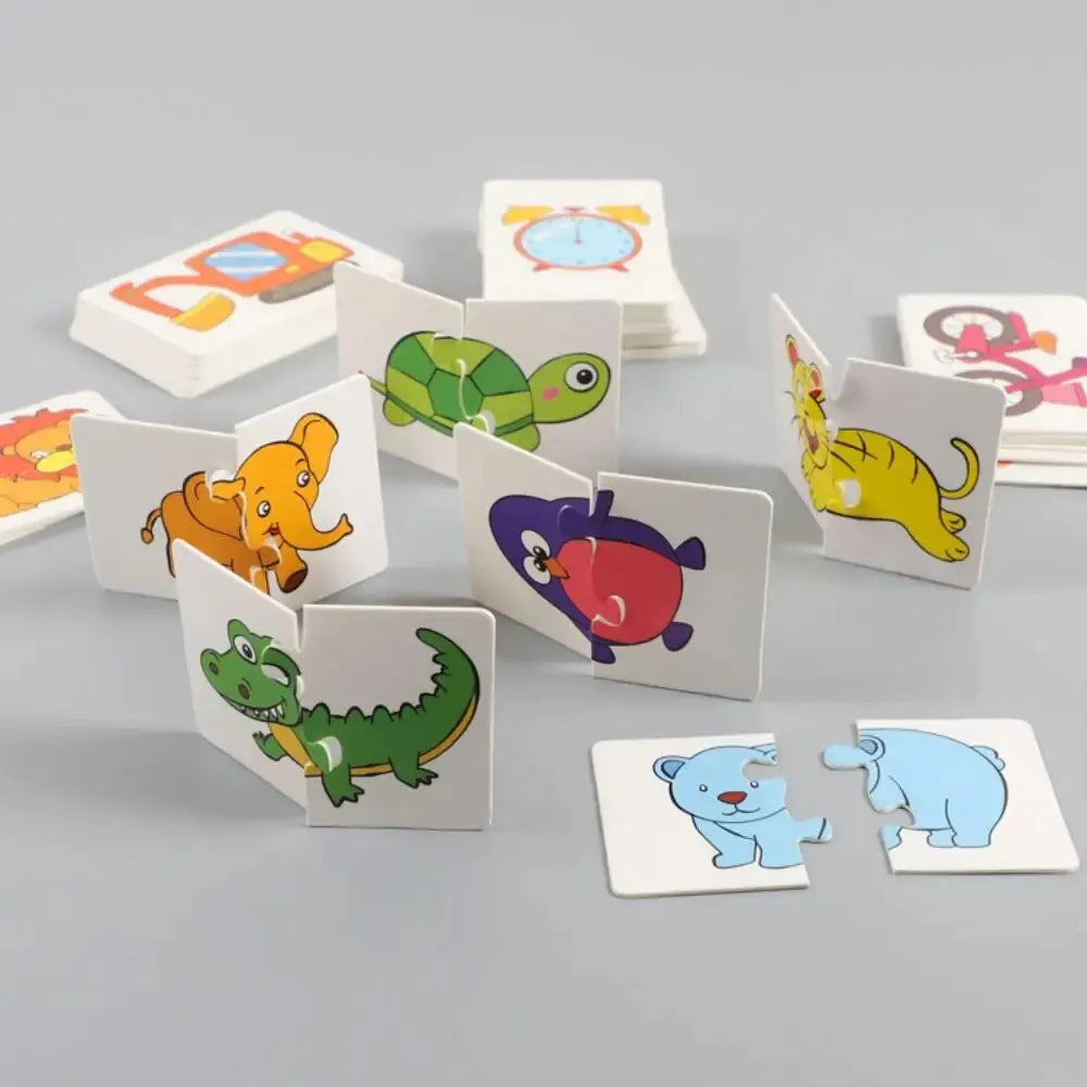 Quebra-Cabeça Educativo de Cartas - 32 Peças