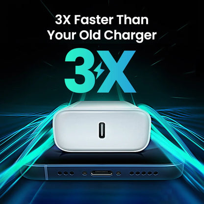 Carregador Original Apple 35W Rápido para iPhone (14, 13, 12, 11 Pro Max, XS, XR, 7, 8 Plus) USB-C com Cabo - Acessórios para Celular