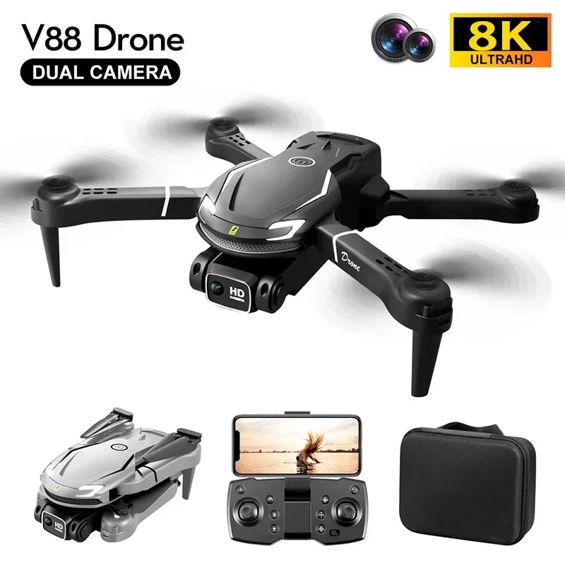 Drone Xiaomi MIJIA V88 8K 5G GPS Profissional com Câmera Dual HD - Quadcopter de Fotografia Aérea