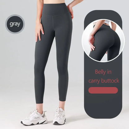 Calças de Yoga Plus Size Sem Costura Cintura Alta Leggings de Ginástica Esportivas Femininas Fitness Legging Controle de Barriga Para Corrida Calças Justas Sexy