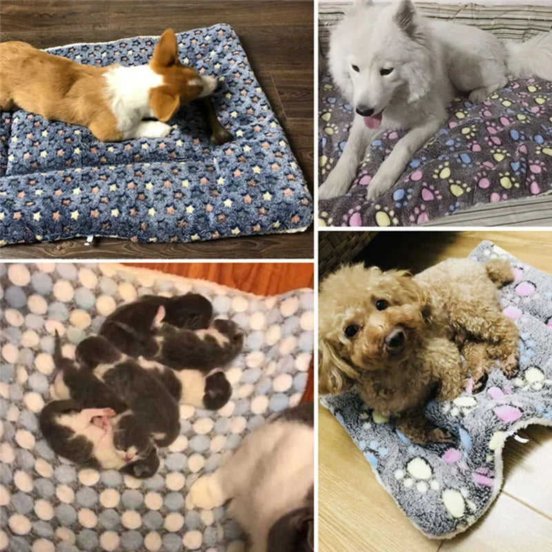 Almofada de Dormir para Pet em Flanela, Cama para Cachorro e Gato, Sofá para Cachorro, Colchão Fofo, Cobertor para Pet, Acessórios para Animais de Estimação