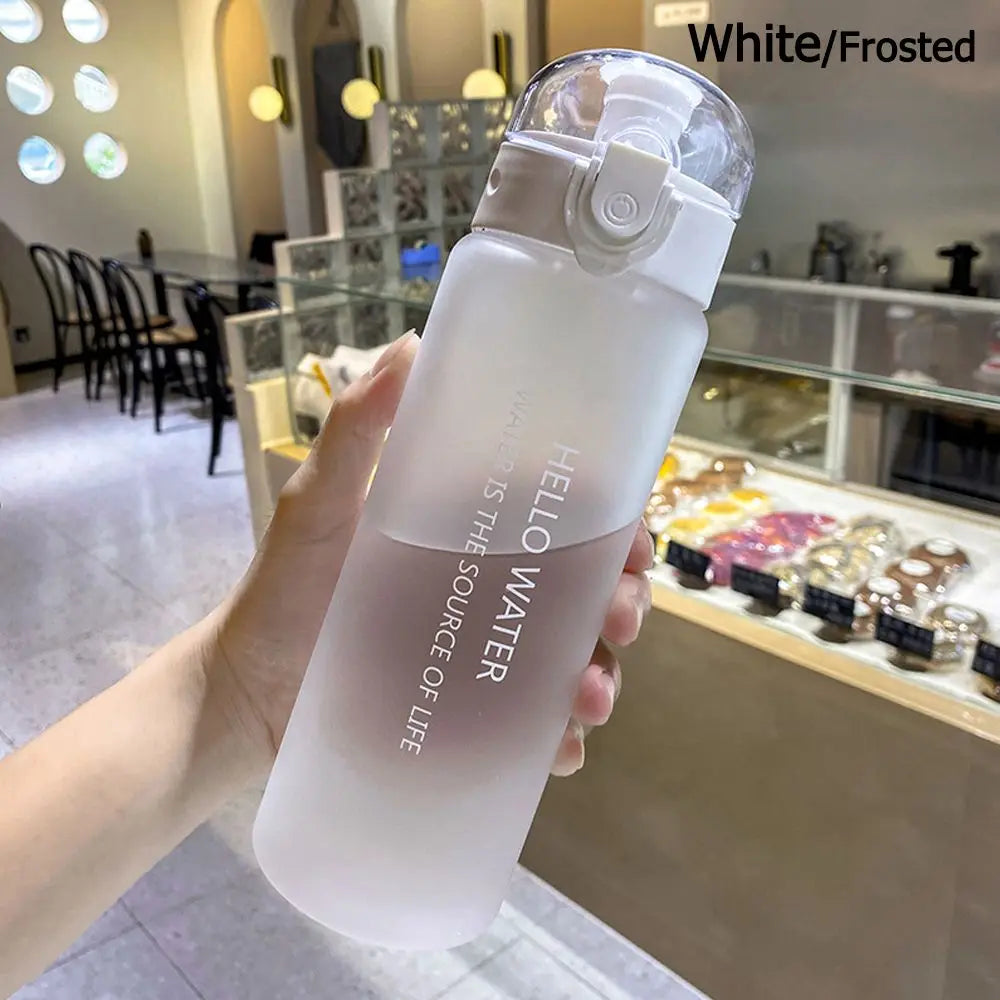 Garrafa de Água Esportiva Transparente 780ml - Porta-Garrafa de Viagem e Academia