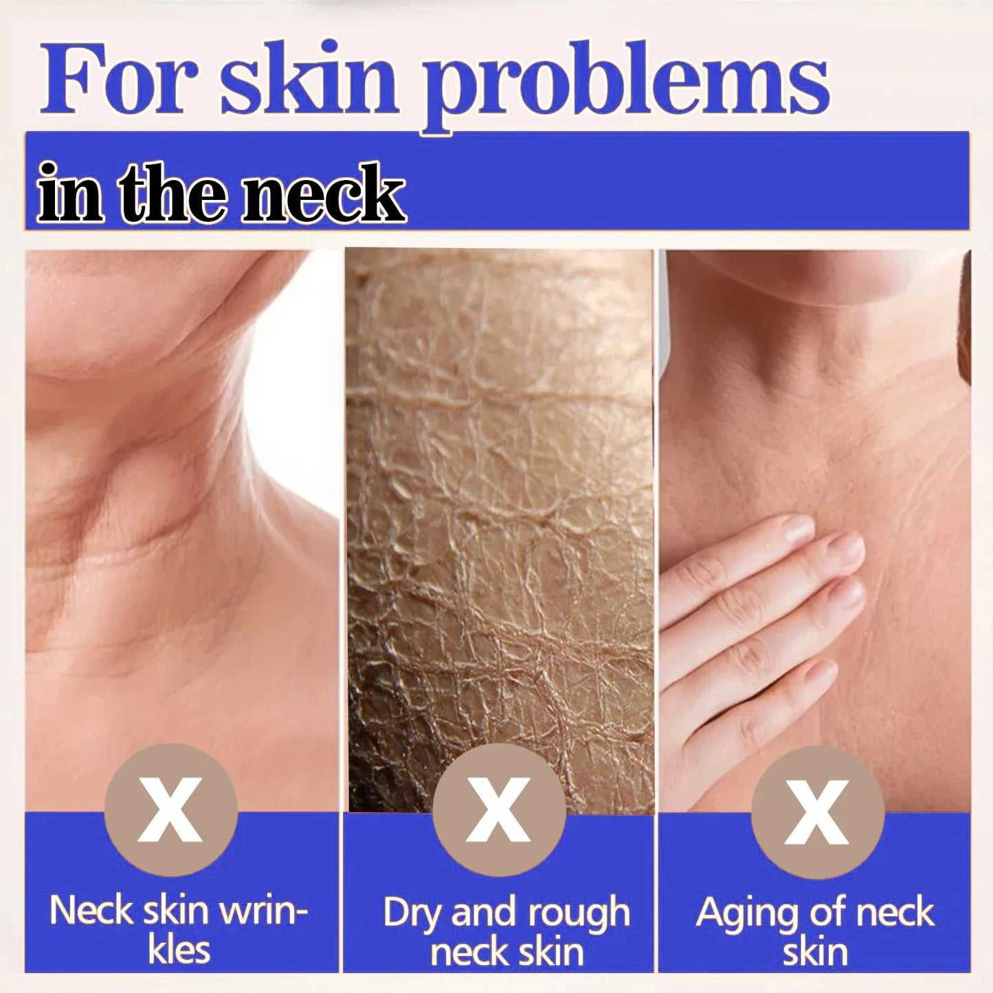 Creme para o Pescoço com Colágeno Elimina Rugas no Pescoço, Levanta, Clareia, Firmar Duplo Queixo, Anti-envelhecimento e Rejuvenescimento, Produto de Cuidados com a Pele