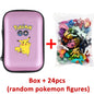 Conjunto de 24 Figuras de Ação Pokémon - 2-3 cm (Não Repetitivas) - Modelos de Brinquedos Miniaturas Anime Pikachu - Presentes de Aniversário para Crianças