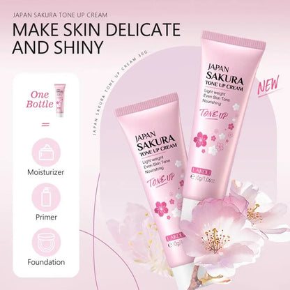 Kit de Cuidados com a Pele Sakura – 6 Peças para o Rosto (Creme Facial, Sérum, Tônico, Limpeza Facial, Protetor Solar, Creme para os Olhos