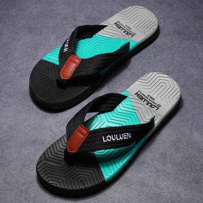 Chinelos de Verão para Homens - Flip Flops de Alta Qualidade, Respirável, Casuais, para Praia e Atividades ao Ar Livre