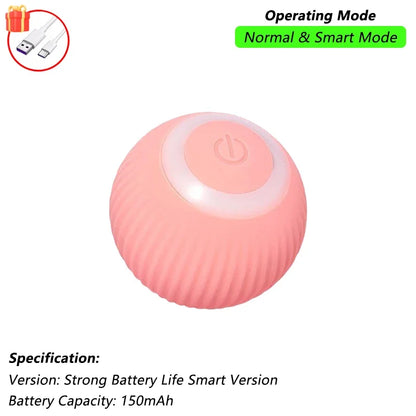 Brinquedo Interativo para Gatos - Bola Automática com Cauda, Recarga USB, Brinquedo Inteligente para Estímulo e Diversão do Pet