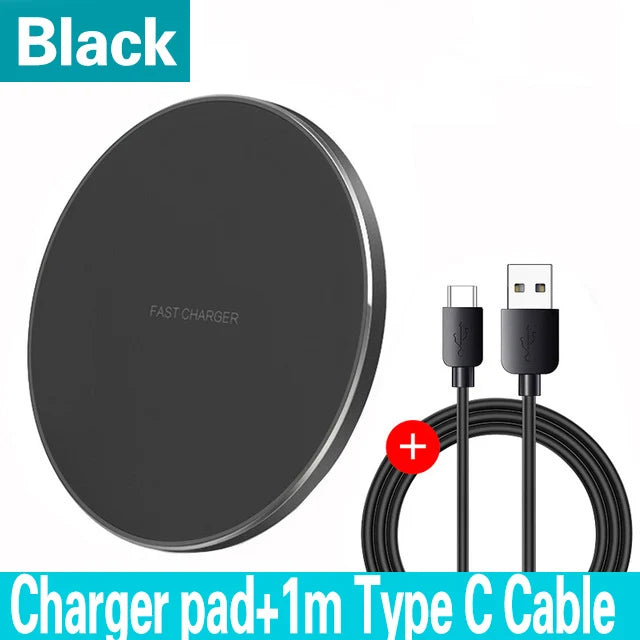 Carregador Sem Fio 200W para iPhone 14/13/16/15 Pro XS Max Mini X XR, Carregamento Rápido por Indução para Samsung, Xiaomi e Huawei