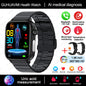 Novo Smartwatch para Homens com Diagnóstico Médico AI - Monitoramento de Lipídios no Sangue, Ácido Úrico, Glicose no Sangue, ECG+PPG, Chamadas Bluetooth, e Funções de Saúde