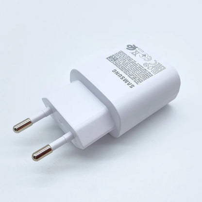 Carregador Super Rápido Samsung 25W USB Tipo C – Adaptador para Galaxy S24, S23, S20, S21, S22 Plus, A54, A34, Z Flip, Z Fold 5 e 6